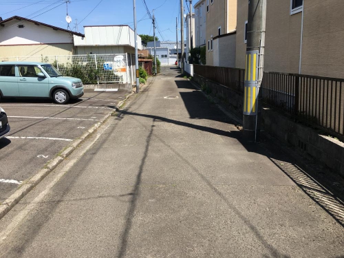 現地前面道路
