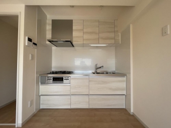 新調されたシステムキッチン