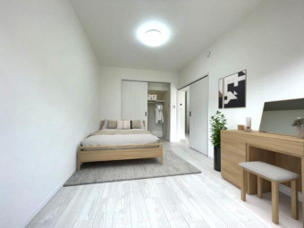 ※家具設置イメージ 寝室として、広くゆったりした空間づくりが可能です♪