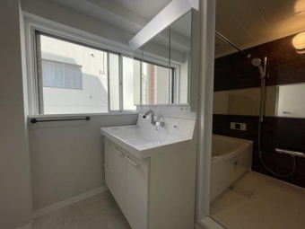 洗面所（2024年9月5日）撮影、リフォーム完了いたしました！